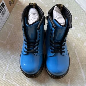 Dr. Martens // 1460 Patent Leather Lace Up Boots // Toddler Size 7 // Blue